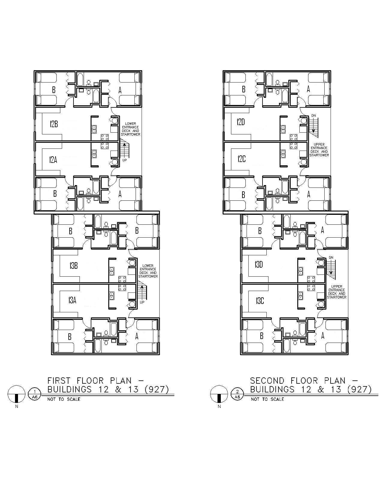 Floor Plan for Buildings 12 & 13