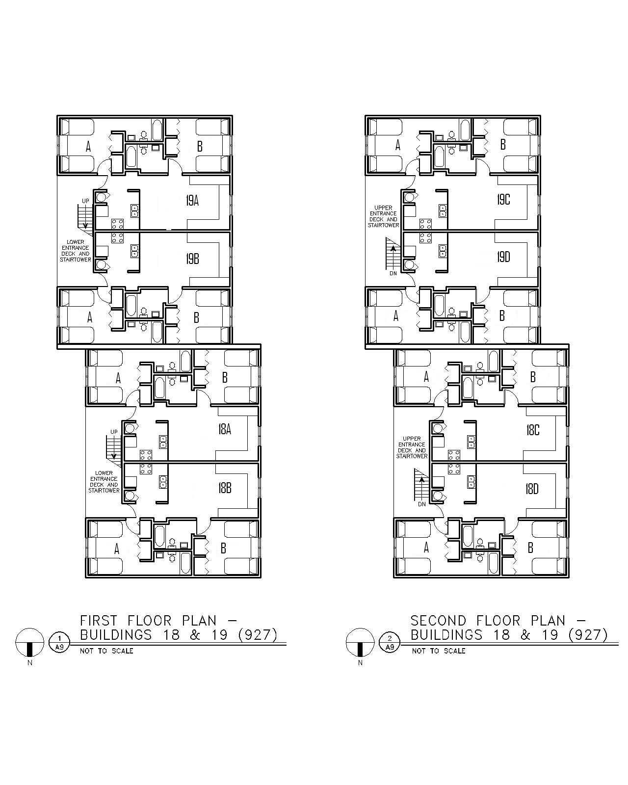 Floor Plan for Buildings 18 & 19