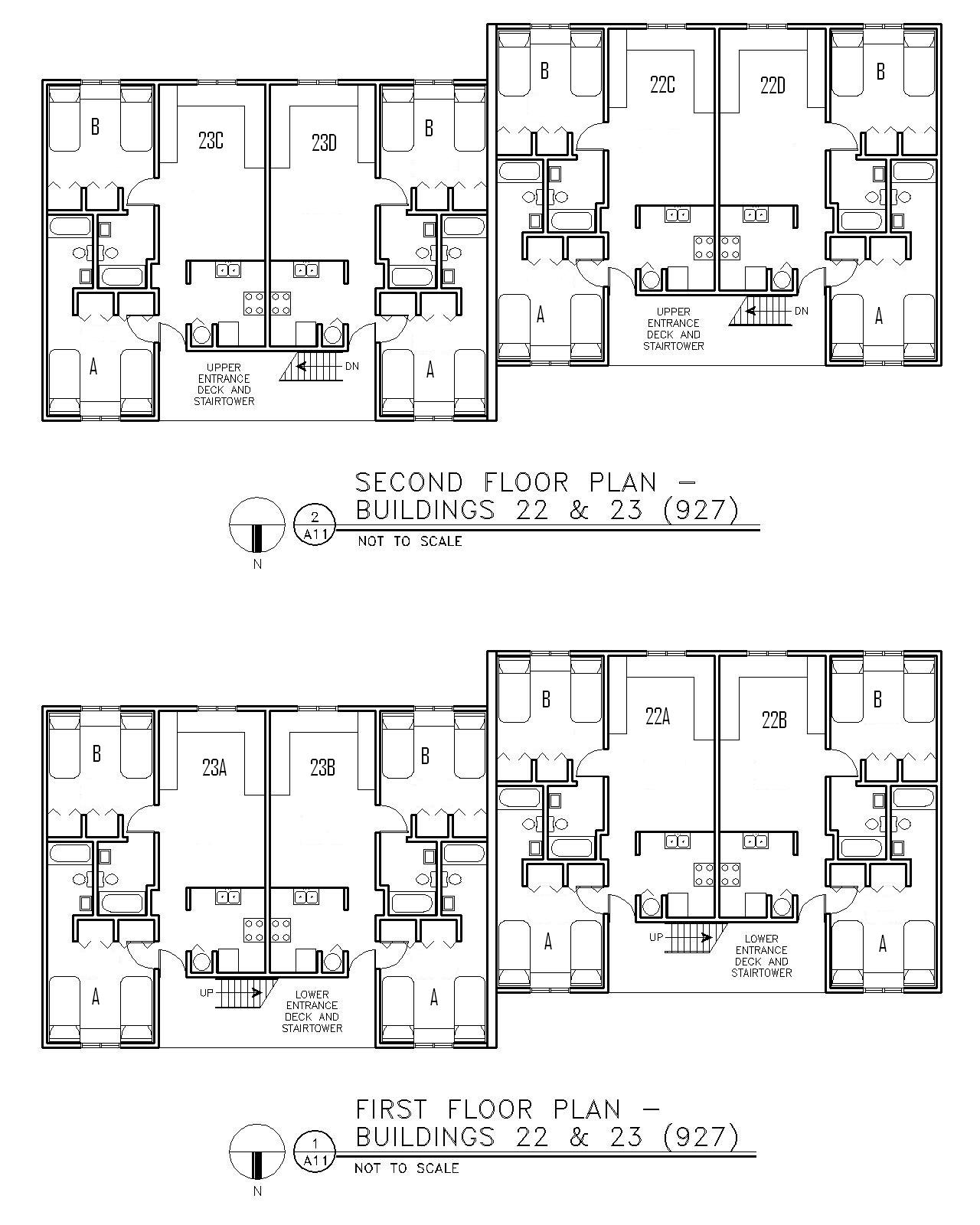 Floor Plan for Buildings 22 & 23