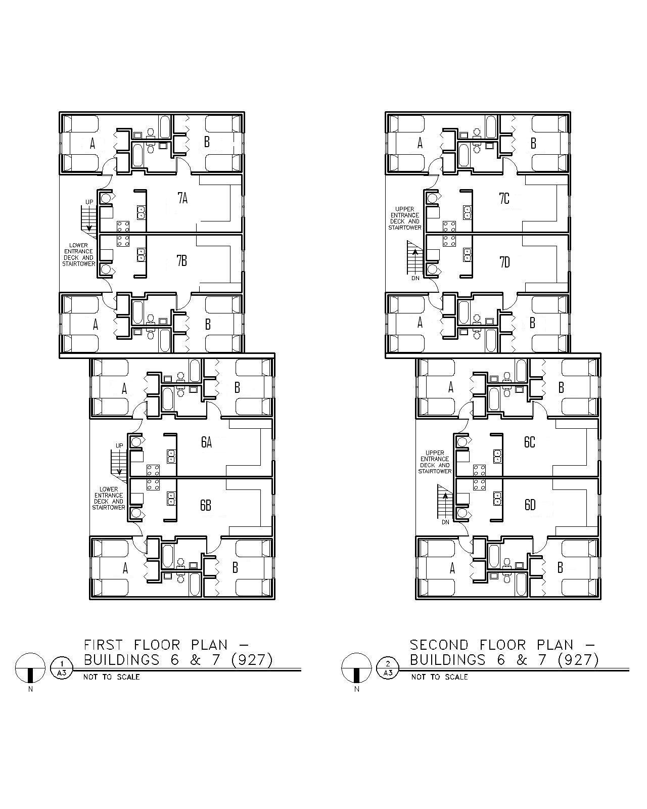 Floor Plan for Buildings 6 & 7