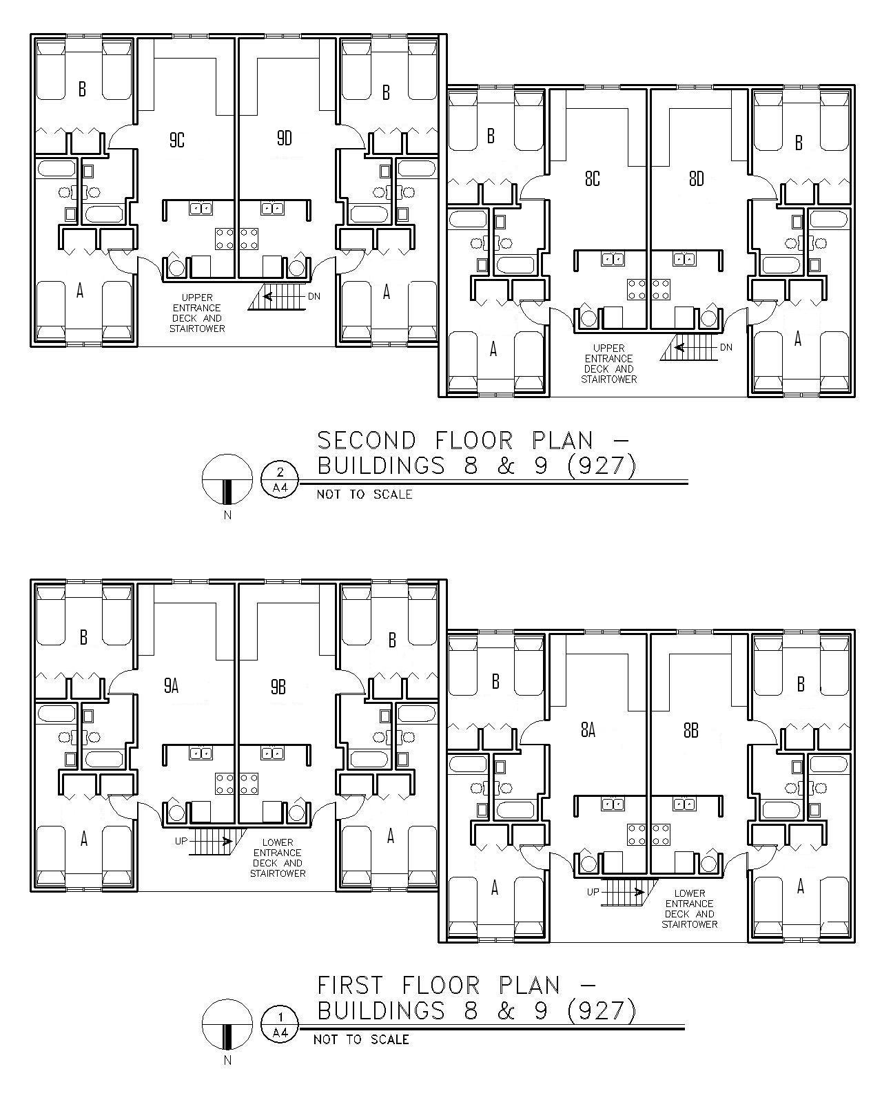 Floor Plan for Buildings 8 & 9