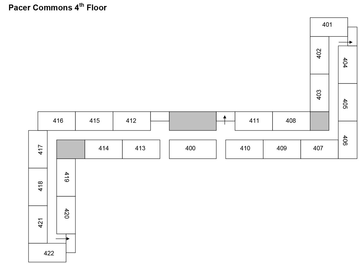 Pacer Commons Floorplan 4th Floor Exits